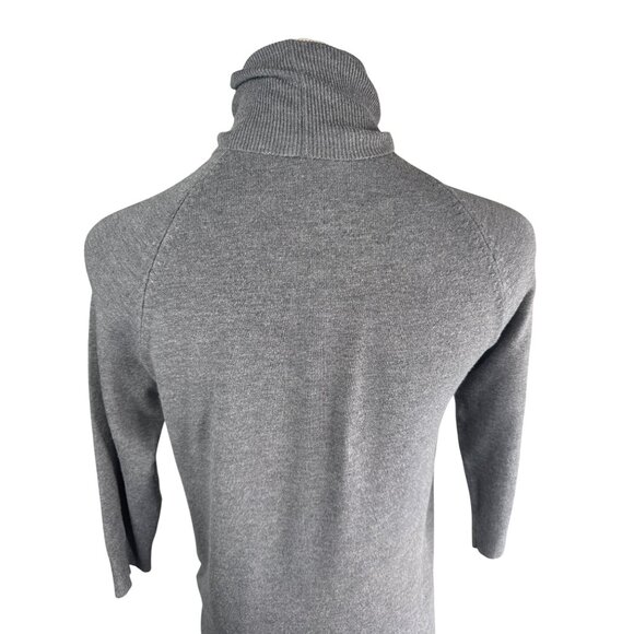 2/$30 ZARA Gray Small Turtleneck SweaterLightweight Soft Knit 3/4 Sleeve - Picture 9 of 12